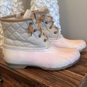 Sperry Duck Boots, Ivory